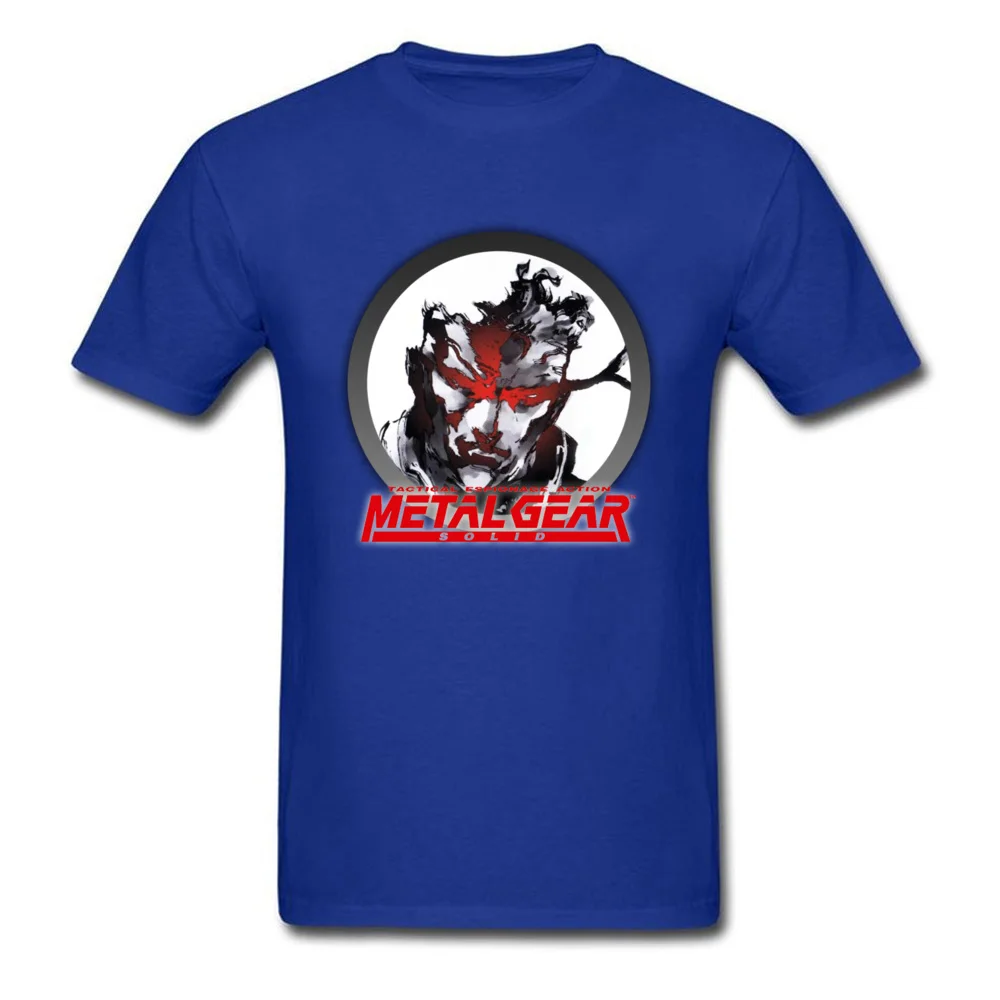 Men New Coming Tops Shirt O-Neck Summer/Autumn 100% Cotton Top T-shirts Fashionable Short Sleeve Metal Gear Solid 6 Tshirts Metal Gear Solid 6 blue