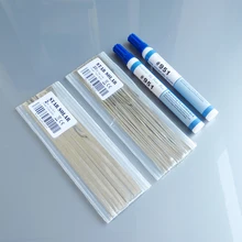 20 Meters Tabbing Tab Wire + 2 Meters PV Ribbon Bus Wire + 2Pcs 951 Soldering Rosin Flux Pen For DIY Soldering Solar Cell Panel