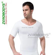 ZEROBODYS для мужчин s для похудения Формирователи тела для мужчин в форме Фитнес рубашка одежда Ropa повседневные мужские рубашки B349