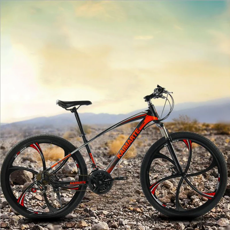 Велосипедов Горный велосипед с выдвижной ручкой, размером 24 дюйма, сумка демпфирования дисковый тормоз колеса демпфирования горный велосипед