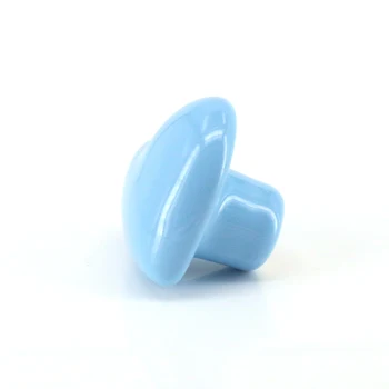 

8pcs Blue Heart Shape Ceramics Door Knob Furniture Handle Drawer Cupboard Kitchen Pull Handle Kids Room Cabinets Closets Knobs