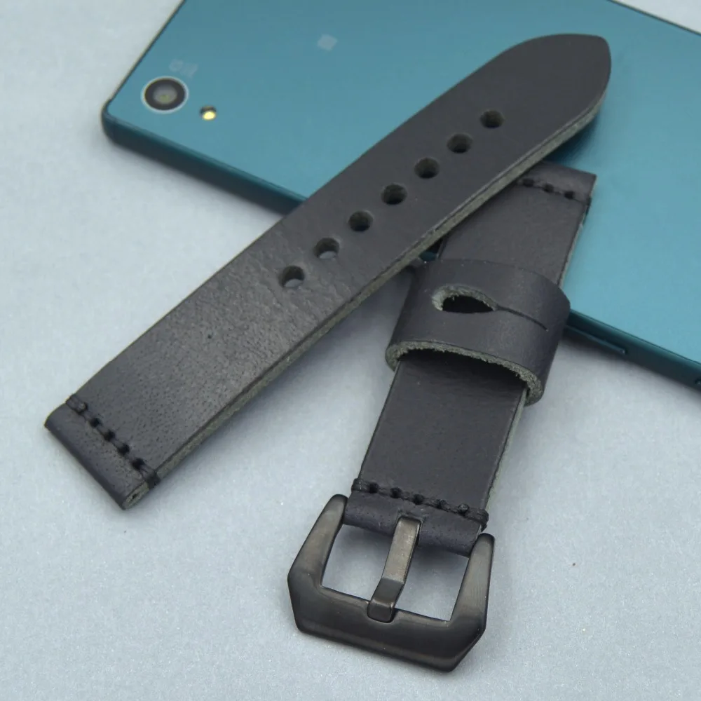 chunky leather watch straps