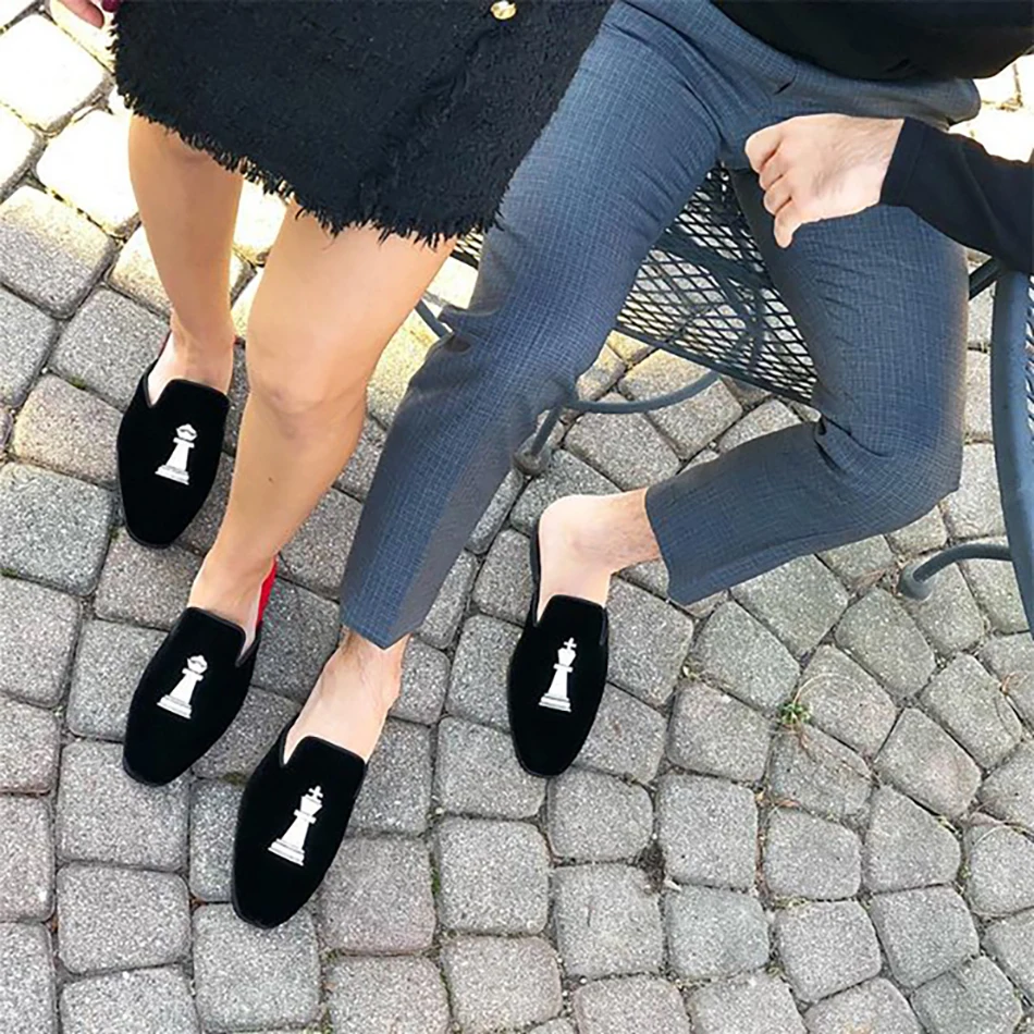 Fashion party and show men dress shoes embroidery smoking slippers New style Handmade mens velvet slippers 5 HTB1C O3qKGSBuNjSspbq6AiipXa1
