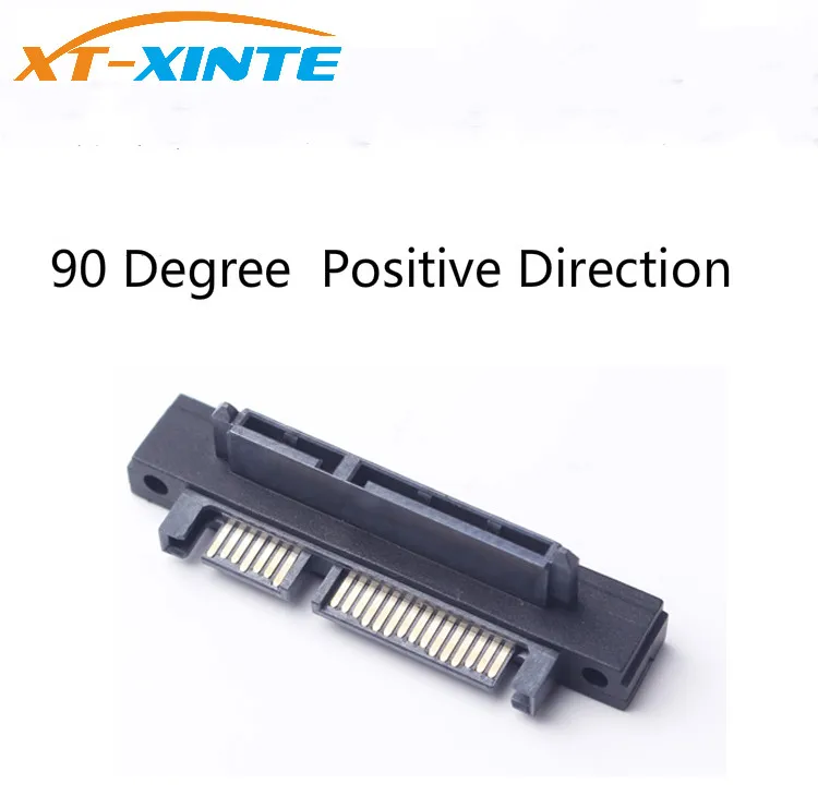 

22Pin Right Angle UP 90 SATA Adapter Male to Female 7+15P Serial ATA Extension Adapters Connector Converter Positive Direction