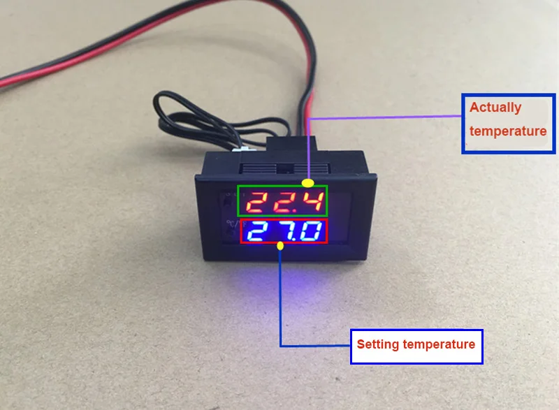 DC12V 20A цифровой регулятор температуры DIY цифровой мини-термостат регулятор с водонепроницаемым датчиком 0,1 Цельсия точность