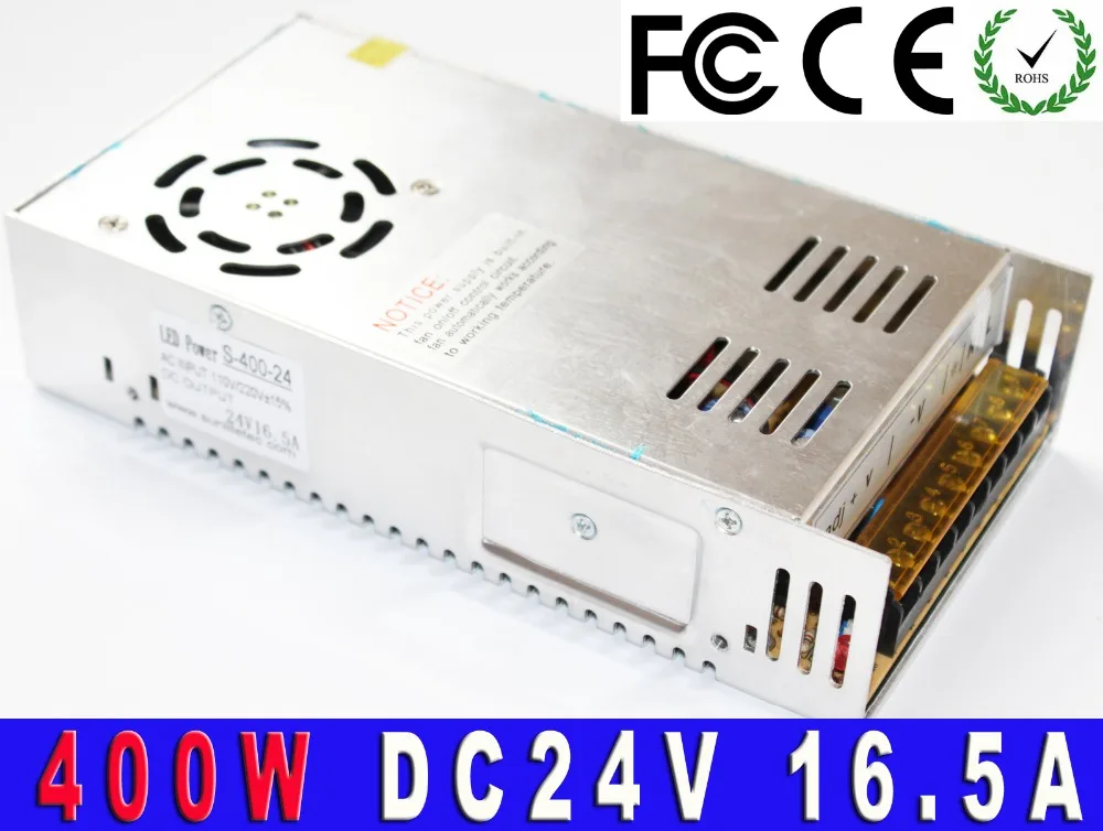 24v power supply 16.5A 400w For Strip light Display  transformer 220v 110V AC to dc24v led driver with cnc 