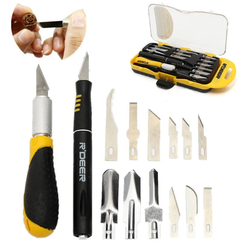 

Professional 12Pcs Manual Wood Carving Hand Chisel Tool Set For Basic DIY Detailed Hand Tools