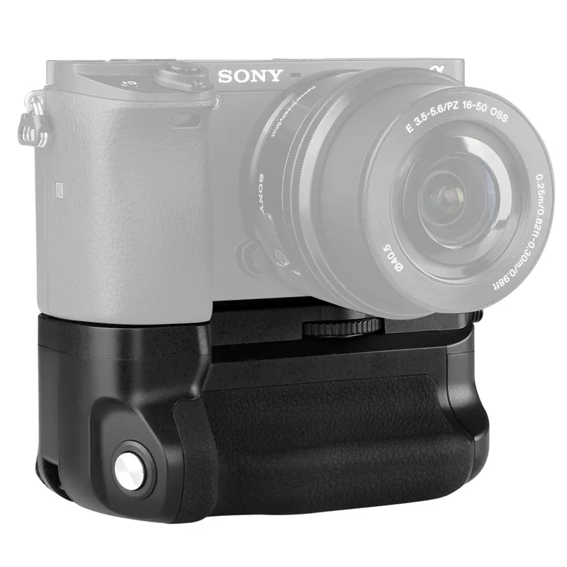 Meike Vertical Вертикальная ручка для Sony A6300 A6000 A6400 с батареей 1 или 2 NP-FW50