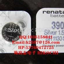RE NA TA кнопочный элемент из оксида серебра батарея SR1130SW 390 11,6*3,1 мм 80 мА/ч, 1,55 v