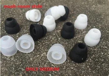 

DHL free. 1000pcs . double-layer eartips. two-layer eargels. mushroom model. black.white clear color. 2- layer. Medium size