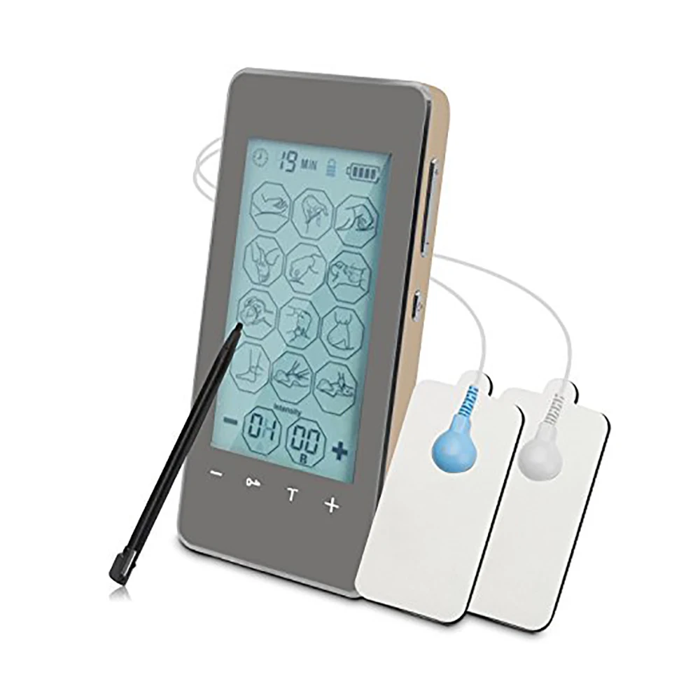 Rechargeable Body Massager 12-Mode Touch Screen Backlight Massage Instrument TENS Physiotherapy anti-stress Pain Relieve Machine