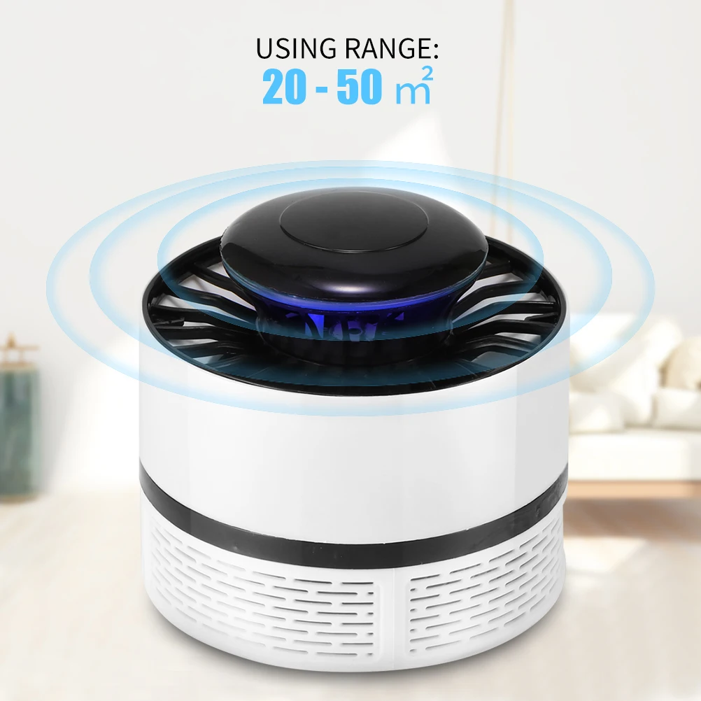 

AOZBZ Mosquito Insect Killer LED Light Electric Fly Bug Zapper Trap Lamp Pest Control White