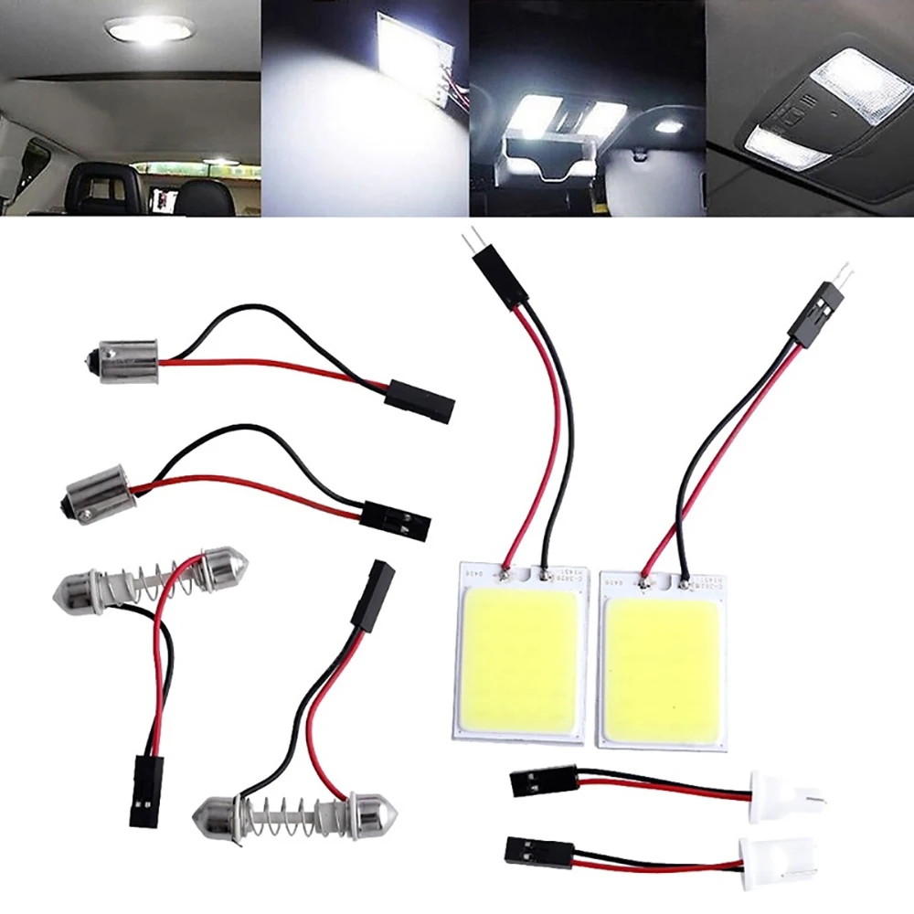 2 шт. Автомобильные светодиодные лампы T10 W5W 18/24/36/48 SMD COB 12 В|Сигнальная лампа| |