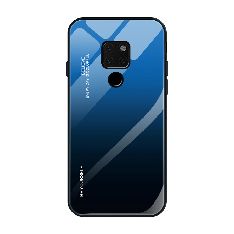 IQD стеклянный чехол для телефона huawei P20 mate 20 Lite 10 pro Honor 8X max Glory 9 10 закаленное стекло задняя крышка ТПУ Бампер корпус - Цвет: SL007