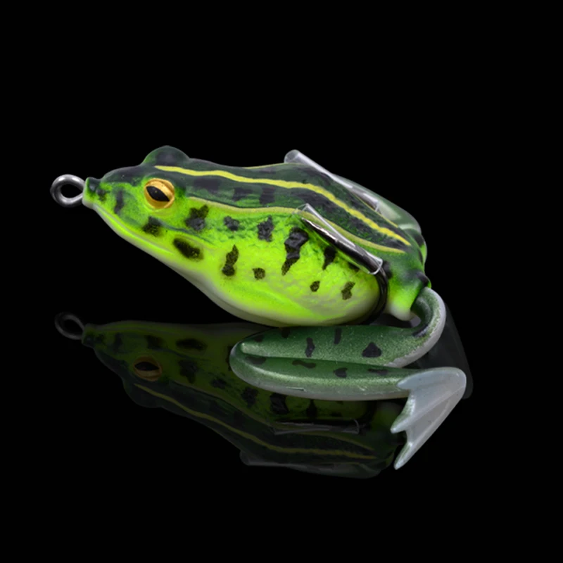 Topwater рыболовная Лягушка Мягкие Приманки резиновые силиконовые поддельные полые