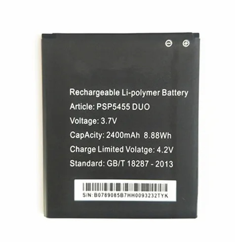 AZK 3 7 V 2400mAh Замена PSP 5455 Duo Аккумулятор для Prestigio DUO мобильный телефон аккумулятор |