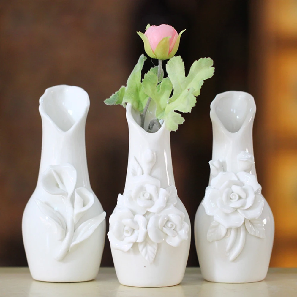 Chinese Vases Fashion Home Porcelain Vase Ceramic Pot Flower Desk