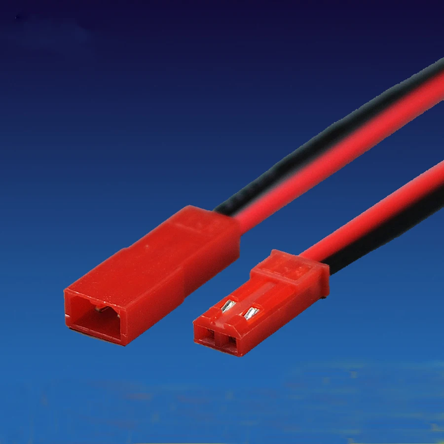 Hot Sale,200 Pairs=400pcs JST 2pin with 100mm lead Connector Plug Cable