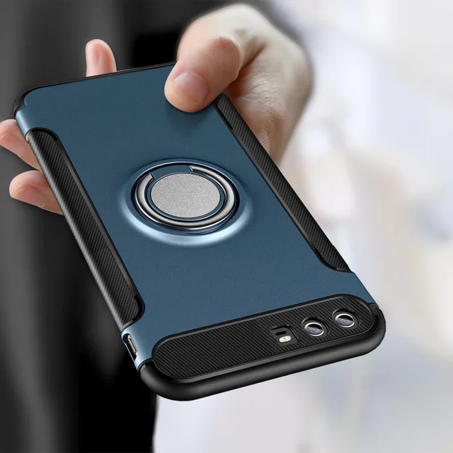 Ring Holder Magnetic Car Soft Stand Armor Case Cover For Huawei P10 Lite Nova 2 Plus Mate 9 10 Pro Honor 7x V9 Play |