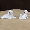 Lovely Porcelain Dog Figurine Ceramic Puppy Pet Miniature Mom and Baby New Year Gift Craft Room Embellishment Decor Accessories ► Photo 2/5