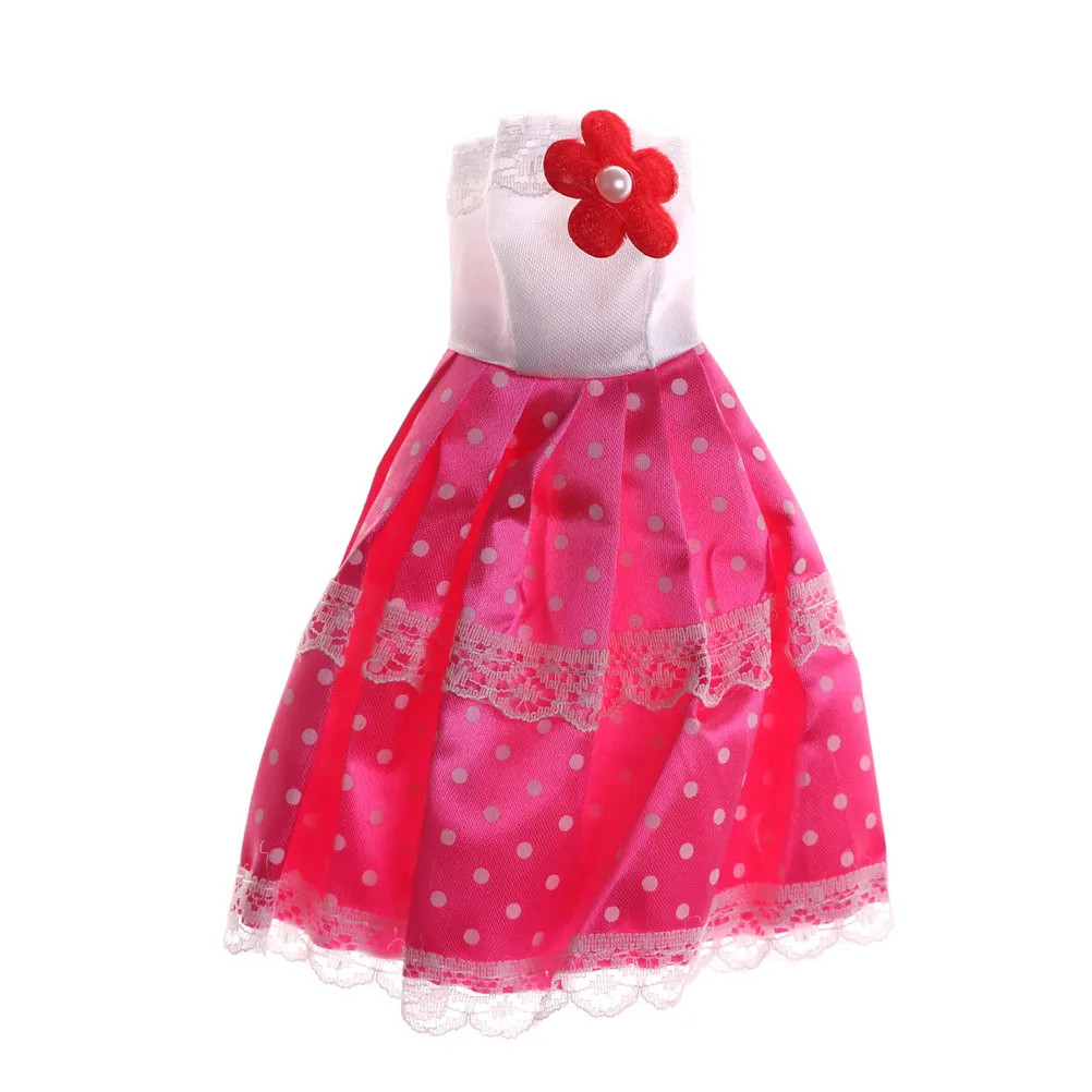 Original Doll Clothes Flower Pink Dress Beautiful Skirt Party Gown For | Игрушки и хобби