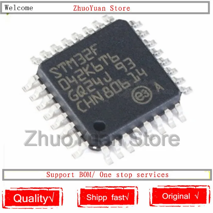 1 шт./лот новый оригинальный STM32F042K6T6 STM32F 042K6T6 STM32F042 строгий чип|Голосовые модули