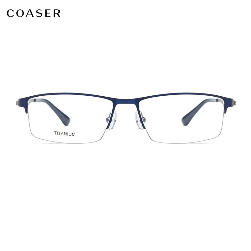 

Super Lighter Ultralight Square Metal Glasses Frame Suit Reading Optical Myopia Prescription Eyewear Lens Screwless Spectacle