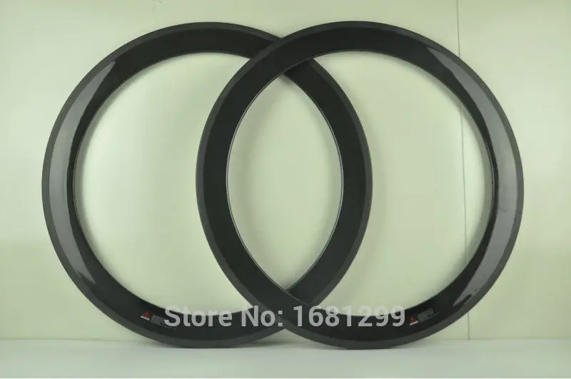 

1Pair Newest 700C 60mm clincher rim Road bicycle 3K UD 12K full carbon fibre bike wheels rims 20.5 23 25mm width Free shipping