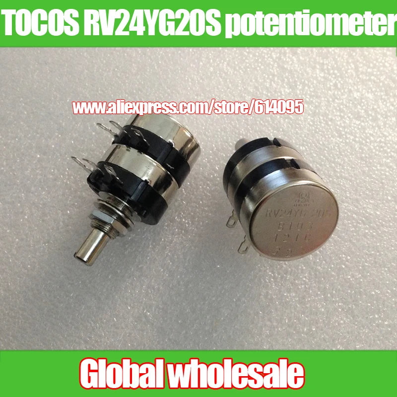 

1pcs Japan TOCOS RV24YG20S dual potentiometer / B1K 2K 5K 10k 50K 100K 250K 500K 1M adjustable resistor