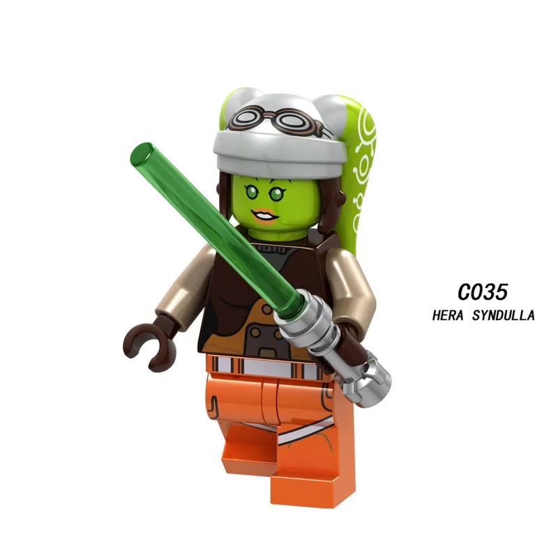 

Single Sale Super Heroes Star Wars Hera Syndulla 035 Model Building Blocks Figure Bricks Toy kids gift Compatible Legoed Ninjaed