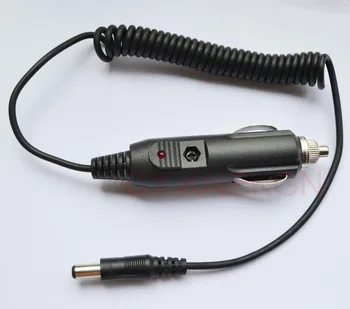 

50pcs High-quality, all-copper car charger 12V / 24V Power adapter Cigarette Lighter 1.5M DC 5.5mm x 2.1mm Free shipping