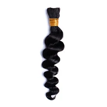 font b Human b font Braiding font b Hair b font Bulk Loose Wave 100