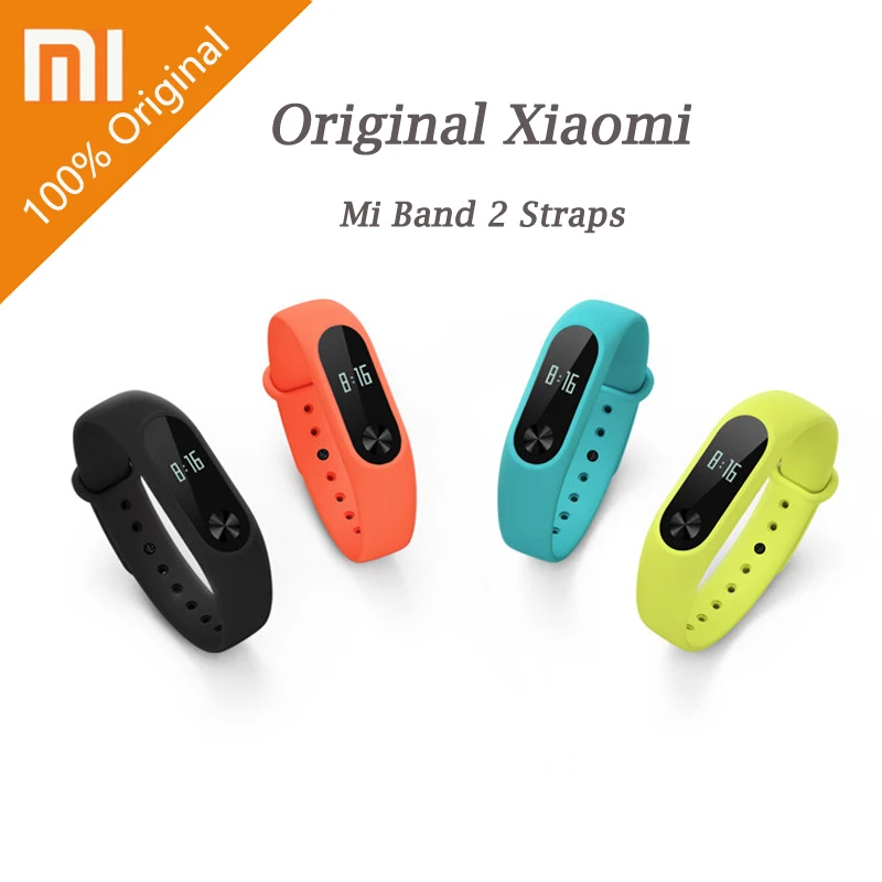 

Original Xiaomi Mi Band 2 Straps Wrist Strap Belt Silicone Colorful Wristband For Mi Band 2 Accessories Smartband Accessories