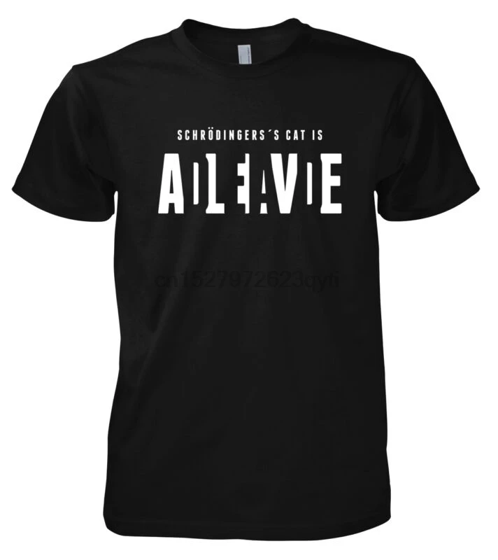 Футболка Geek Schrodinger's Cat-Alive Dead | Мужская одежда