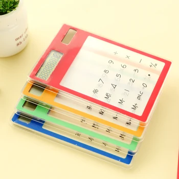 

N38 1X Creative Stationery Candy Slim Solar Energy Touch Scientific Calculator Student School Office Exam Supplies Birthday Gift