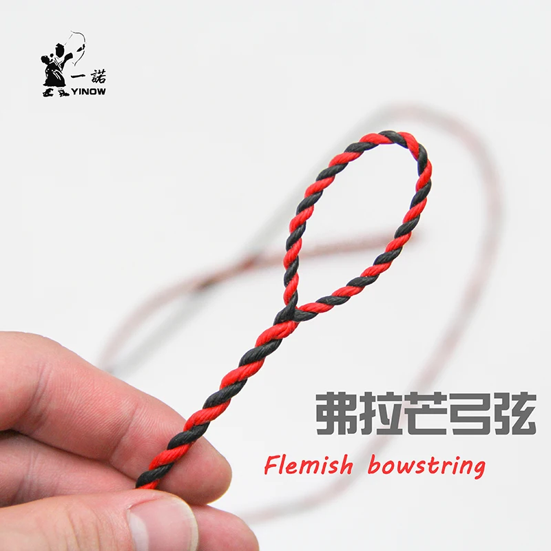 

YINOW Hand-made two-color double-stranded Flemish bowstring