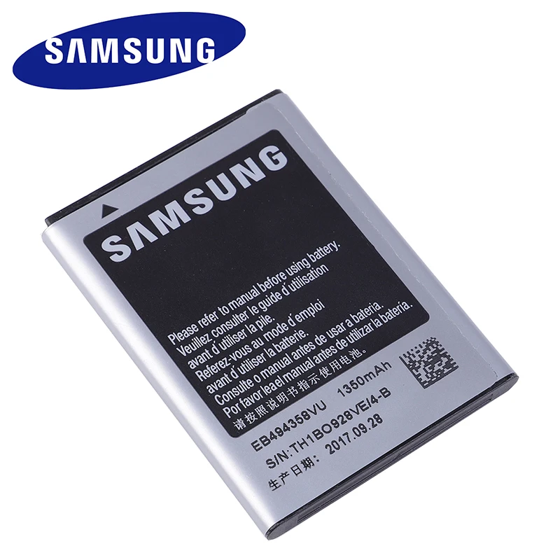 

SAMSUNG Original Battery EB494358VU For Samsung Galaxy Ace S5830 S5660 S7250D S5670 i569 I579 GT-S6102 S6818 GT-S5839i 1350mAh