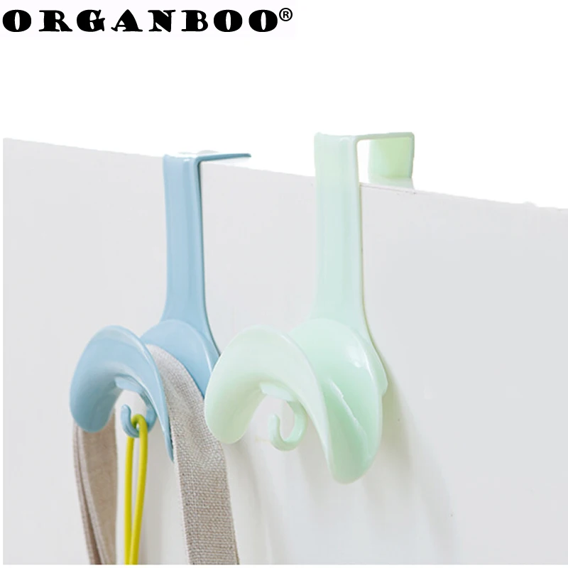 

high-quality Japanese-style bag hook back door large multi-purpose bag rack key towel hanger plastic hooks hangers for clothes