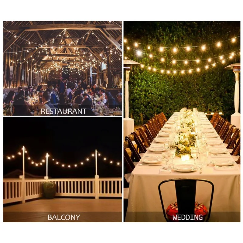 

Dozzlor 9M 20Led Christmas Round Balls Soalr Light String Battery Operated For Festival Wedding Party Outdoor Garden Tree Decor