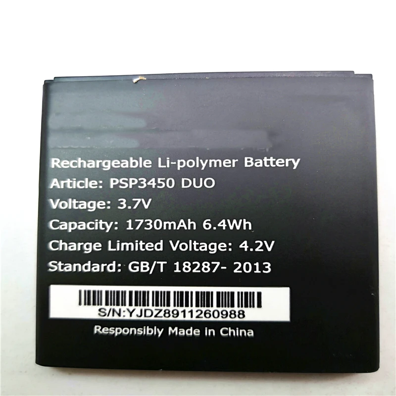 

1pcs New High Quality PSP3450 PSP 3450 1730mah battery for Prestigio MultiPhone PSP3450 DUO 3450 with phone stander for gift