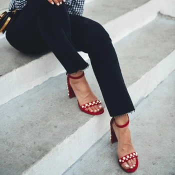 

Vogue One Strap Pear Women Sandals Sexy High Heel Women Sandals Summer Elegant Women Sandals Beach Shoes Women SWC0076