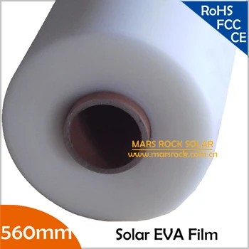 

50 Meter/lot Solar EVA Film for Solar Cell Encapsulation, 560mm Width 0.3mm Thickness Solar EVA Encapsulation Film, TUV CE UL