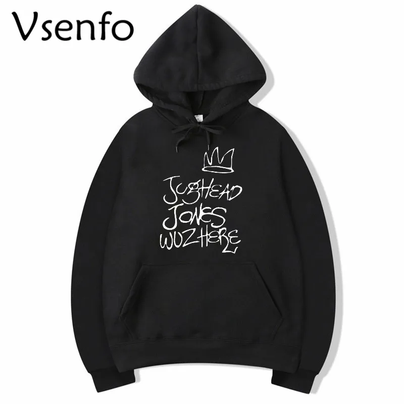 

Vsenfo Riverdale Sweatshirt Jughead Jones Wuz Here Women Hoodies Sweatshirts Hooded Hoody Pullovers Fashion Casual Television TV