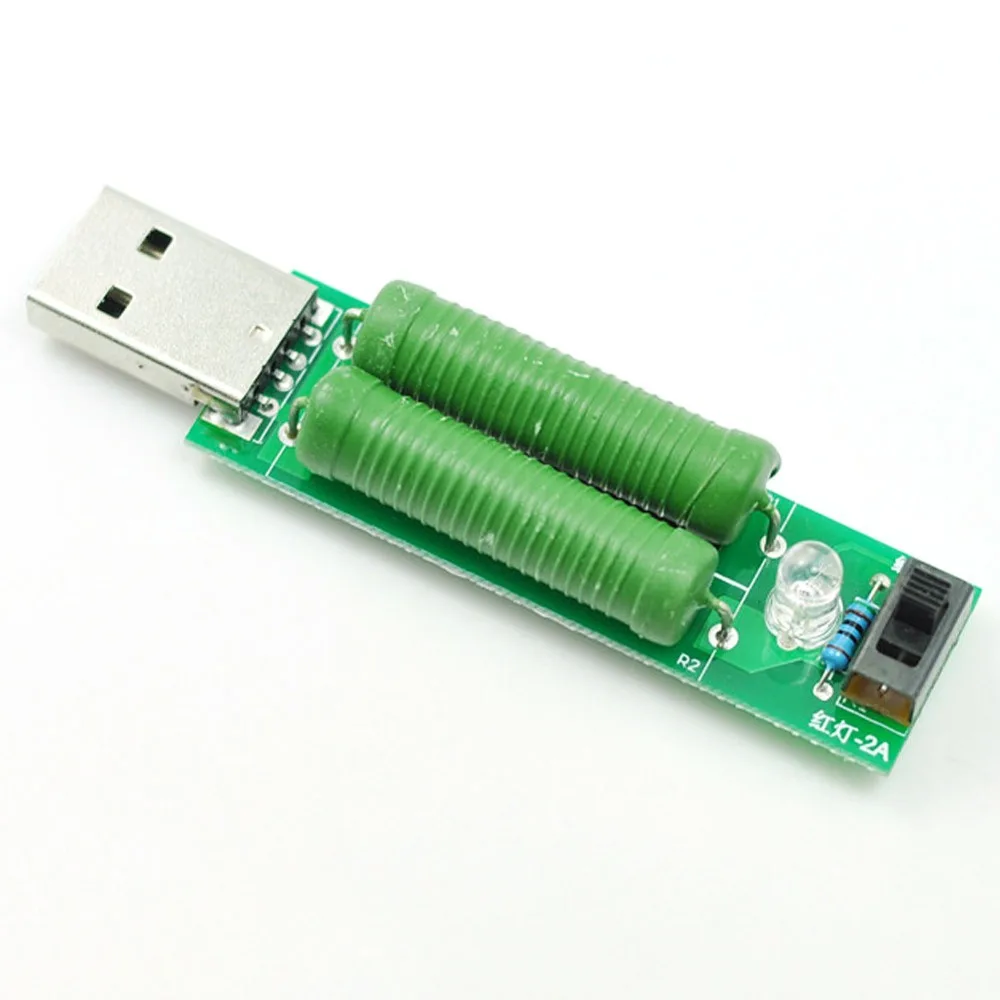1PC USB Mini Discharge Interface Load Resistor with Switch
