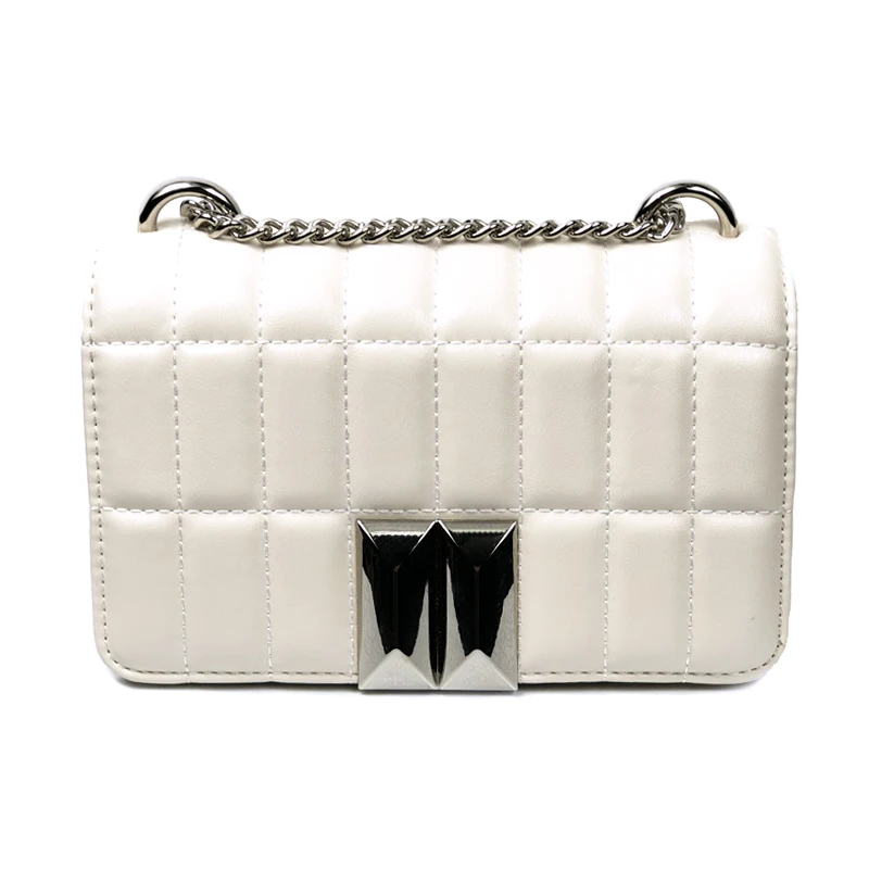

New Fashion Chain Shoulder Crossbody Bags Women Leather Handbags Famous Designer Plaid White Messenger Bags Channels Handbag Sac