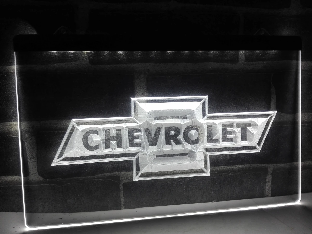 LG033 CHEVROLET светодиодсветильник неоновая световая вывеска для украшения дома|home