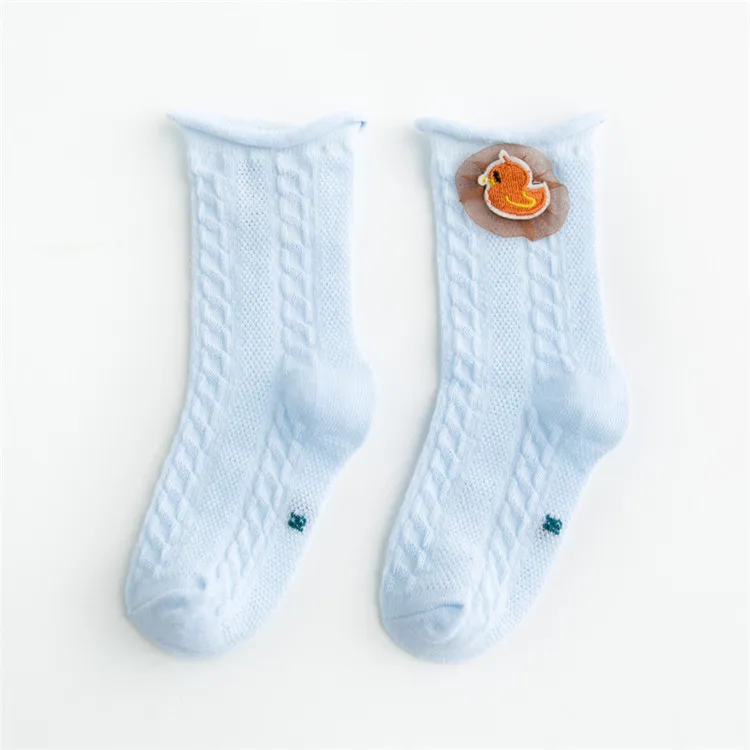 Детские носки, летние тонкие сетчатые носки для новорожденных мальчиков и девочек, хлопковые носки для маленьких девочек 1, 2, 3, 4, 5, 6, 7 лет