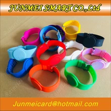 100 шт. 125 кГц RFID EM4100 Водонепроницаемый бесконтактная смарт-карта браслет ID-карты для контроля доступа