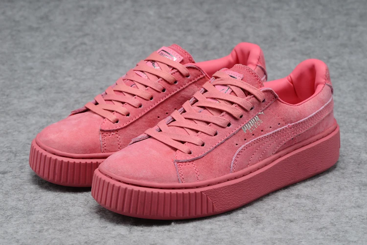 

New Arrival PUMA rihanna Suede Platform creeper Women's shoes Breathable Sneakers Badminton Shoes