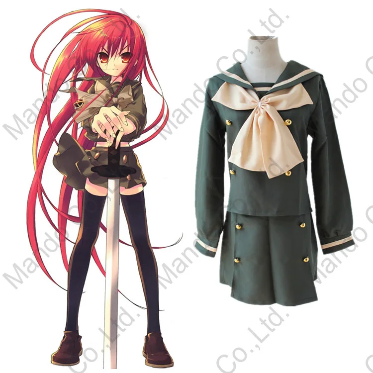 Amine Shakugan no костюм шаны для косплея shana 2-е школьное платье девочек комплект из 3
